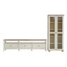 Conjunto de Sala 2 Peças com 1 Rack e 1 Cristaleira Madeira Maciça Ananda CabeCasa MadeiraOriginals - 2
