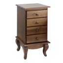 Ver imagem 1 de Mesa de Cabeceira 4 Gavetas Pés Luiz Xv Genebra 5256 - Capuccino