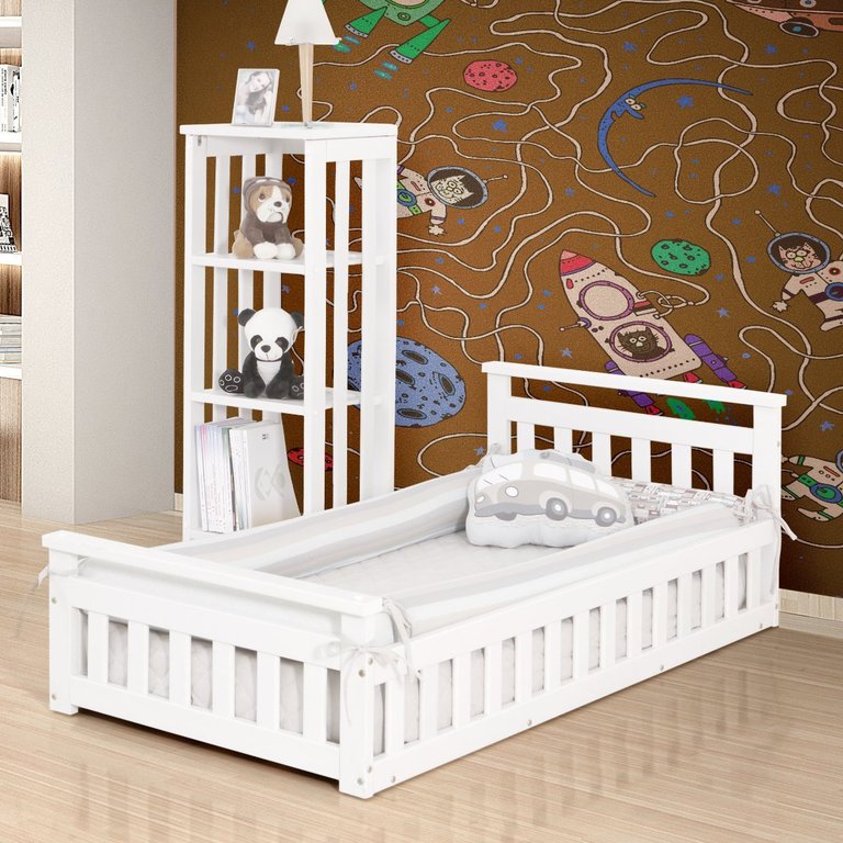 Cama Infantil com Grade Bella Branco sem Colchão