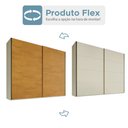 Ver imagem 5 de Guarda-Roupa Casal Hanover 2 Portas 6 Gavetas 100% MDF Flex Off White/Peroba - Mademarques
