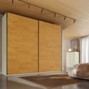 Ver imagem 1 de Guarda-Roupa Casal Hanover 2 Portas 6 Gavetas 100% MDF Flex Off White/Peroba - Mademarques