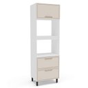 Ver imagem 1 de Armário Torre Quente 70cm com 2 Portas Basculantes e 1 Gaveta 250025 Amara Politorno Moveis
