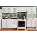 Ver imagem 1 de Cozinha Completa Evidence 4 Peças (2 Armários + 1 Balcão + 1 Paneleiro) C4P56 Branco - Bertolini