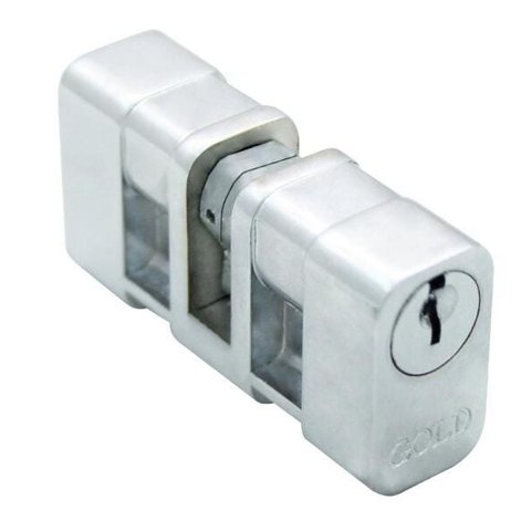 Cilindro Fechadura 619 Gold Zamac com 2 Chaves - Gold