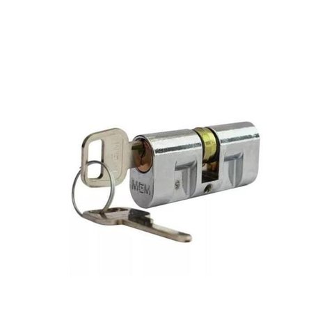 Kit 10 Cilindro Fechadura Cromada Universal com 2 Chaves - Mgm