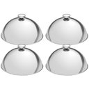 Ver imagem 1 de Kit 4 Cloches Tramontina Aço Inox 24,5cm Restaurantes Hóteis Eventos Cúpula Pratos Quentes