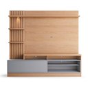 Ver imagem 3 de Estante Home Theater para Tv até 65" Freijó/cinza Fosco