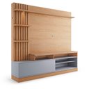 Ver imagem 4 de Estante Home Theater para Tv até 65" Freijó/cinza Fosco