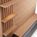 Ver imagem 6 de Estante Home Theater para Tv até 65" Freijó/cinza Fosco