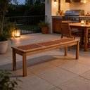 Ver imagem 2 de Banco de Madeira para Varanda Gourmet 180cm Trammare C07 Corda Ocre - Lyam Decor