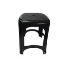 Ver imagem 1 de Kit 10 Banqueta Plástica Reforçada Cap. 120 kg Preta