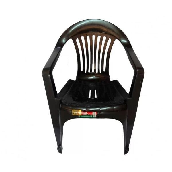Cadeira Poltrona Preta Carga Máxima 182kg, Opção: Preto(A) - 3