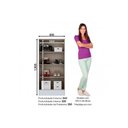 Ver imagem 3 de Armário Multiuso Casal B14 + 1 Cômoda B700 Branco - Henn