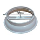 Ver imagem 2 de Kit 10 Suporte Luminária Plafon Plástico Branco Sem Soquete