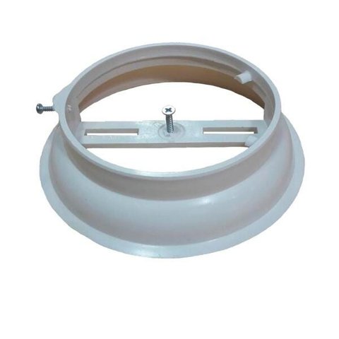 Kit 10 Suporte Luminária Plafon Plástico Branco Sem Soquete