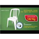 Ver imagem 3 de Cadeira Bistrô Plástica Branca Reforçada Capacidade 182kg