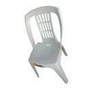 Ver imagem 2 de Cadeira Bistrô Plástica Branca Reforçada Capacidade 182kg