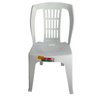 Cadeira Bistrô Plástica Branca Reforçada Capacidade 182kg - 1