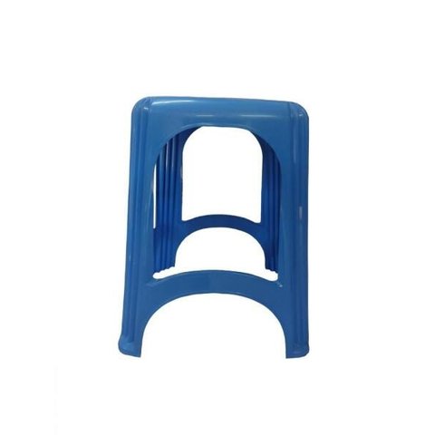 Kit 12 Banqueta Plástica Reforçada 120 Kg Azul - Gibafer