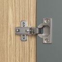 Ver imagem 7 de Buffet Aparador 2 Portas Retrô 88cm e Cristaleira Cinza/Amendoa/Acqua