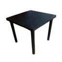 Ver imagem 3 de Kit 1 Mesa Des. 83cm e 4 Banqueta Preta Capacidade 120Kg