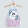 Avental Feminino Oxford Com Regulador De Altura Lilás Feliz Dia Das Mães e Flores - 1