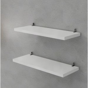 Kit 2 Prateleiras MDF/MDP Nichos Sala Quarto Cozinha Banheiro 30x15 - GROMOBILE