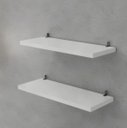 Ver imagem 1 de Kit 2 Prateleiras MDF/MDP Nichos Sala Quarto Cozinha Banheiro 30x15 - GROMOBILE