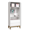 Ver imagem 3 de Quarto de Bebê Berço Evolution + Guarda Roupa 2 Portas Classic Branco + 2 Colchões