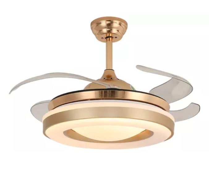 Ventilador Teto Retratil Led Controle Remoto Bluetooth Cge - 1372