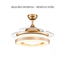 Ver imagem 3 de Ventilador Teto Retratil Led Controle Remoto Bluetooth T&a - 1372