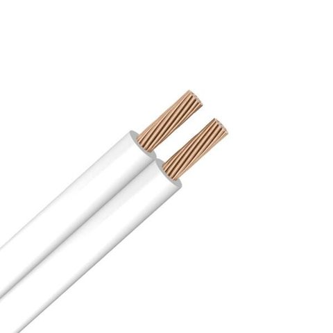 Fio (cordão) Elétrico Paralelo Flexível 2 x 0,75mm x 50 metros - Controller, Tamanho: 50m