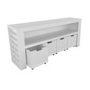 Ver mais imagens de Organizador com Baús Porta Livros e Carrinhos Ajax 100% Mdf