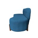 Ver imagem 3 de Sofá 3 Lugares Orgânico Curvo Tókio 180cm Bouclé Azul
