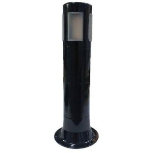 Poste Balizador Janelas Tube Light Soquete E27 Preto - Plaslumi, Opção: Preto