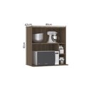 Ver imagem 2 de Armário Aéreo de Cozinha 80cm 1 Porta Basculante com Espaço para Micro-ondas Aspen Luciane Mó