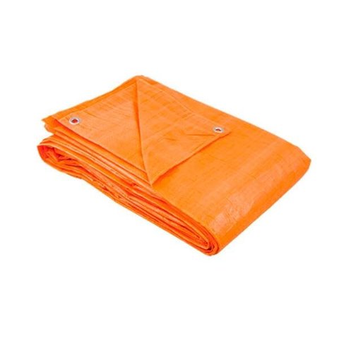 Kit 2 Lona Laranja 4x3 100 Micras 70G/M2 C/Ilhoses Metálicos