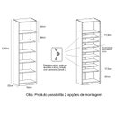 Ver imagem 3 de Sapateira Organizadora 2 Portas Modular Mdf 70cm Altezza Trend Belmax:freijó