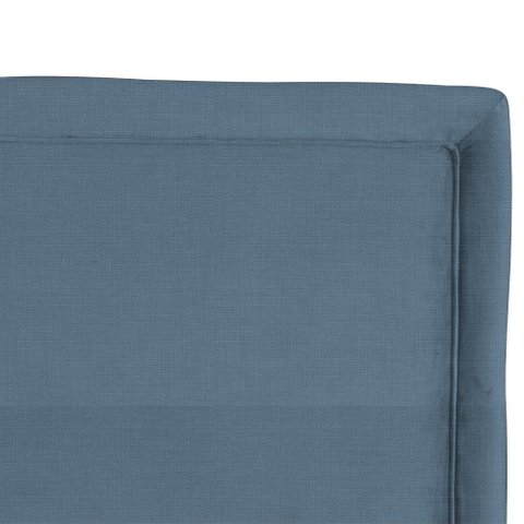 Cabeceira Para Cama Box Stela Linho Queen Azul