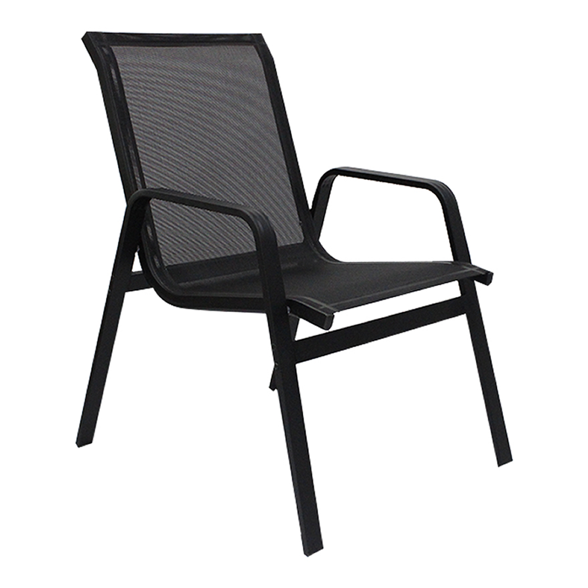 Cadeira Poltrona Lótus Premium Preta de Piscina Jardim Área Externa