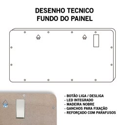 Quadro Decorativo Motocicleta Vintage com Led Madeira Nobre - 7