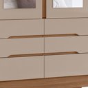 Ver imagem 5 de Guarda Roupa Casal San Francisco com Espelho 6 Portas Carvalho Fendi Moval