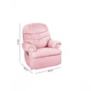 Ver imagem 2 de Poltrona do Papai Reclinável Barão Veludo Rosa 200