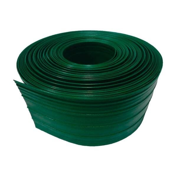 Limitador de Grama Plástico Verde sem Borda com Anti-UV Rolo 25 metros - Plasbran - 1