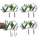 Ver imagem 1 de Gancho Ferro Sapo Kit 4 Uni Decoraçao Enfeite Parede Chaves Bone Quarto Sala Casa Multiuso