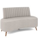 Ver imagem 1 de Sofá Chaise Living 2 Lugares 135cm para Sala Cayman K01 Linho Cru - Lyam Decor