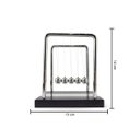 Ver imagem 2 de Pendulo De Newton Pequeno Com Base Espelhada Enfeite Para Decoração De Mesa Escritório Sala Quarto