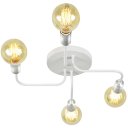 Ver imagem 3 de Lustre Sputnik 4 Braços Branco/Escovado Quarto Sala Cozinha
