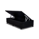 Ver imagem 1 de Cama Box Baú Universal Solteiro Suede Black (88x188x35) - Costa Rica