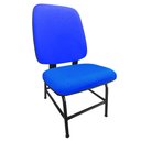 Ver imagem 1 de Cadeira Reforçada Cadeirão Fixo Maxx Suporta até 180 Kg Estofada Tecido Js Azul